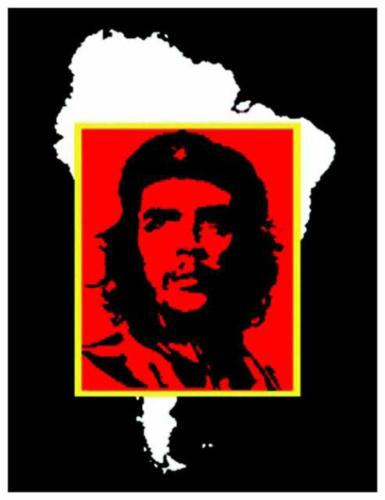 Patch Che Guevara S. America Square Aufnäher
