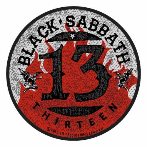 Aufnäher Black Sabbath 13 Flames Circular Patch
