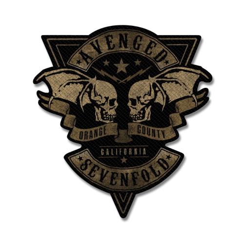 Avenged Sevenfold Patch mit Totenkopf- und Flügeldesign
