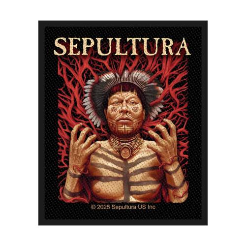 Sepultura Roots Patch mit Bandlogo und Artwork