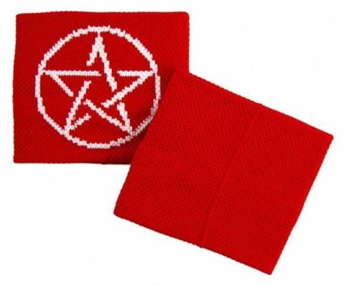 Schweißband Rot Pentagramm