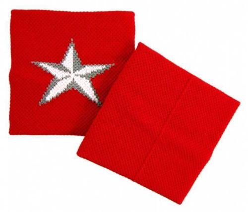 Rotes Schweißband Stern