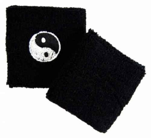 Schweißband Yin Yang Schwarz