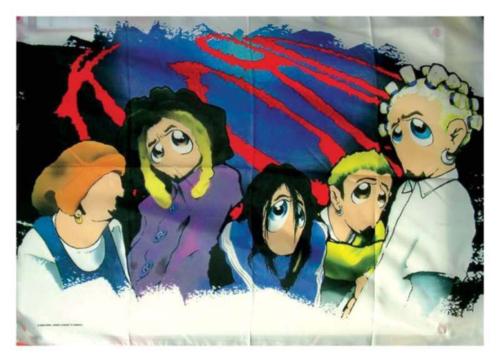 Korn Cartoon Band Picture Poster Flag