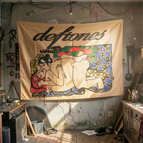 Deftones Posterfahne mit Kamasutra Motiv