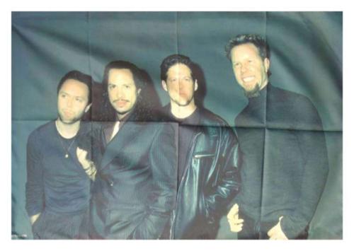 Metallica Vintage Band Foto Posterfahne