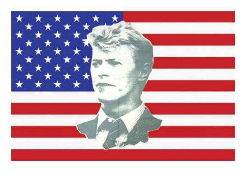 David Bowie USA Posterfahne