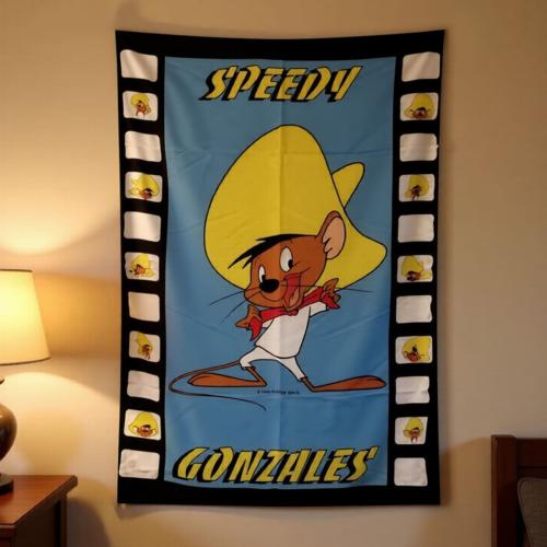 Speedy Gonzales Looney Tunes Posterfahne mit Filmstreifen-Design