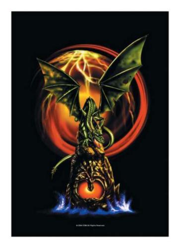 Dragon Guardian Of Paradise Posterfahne