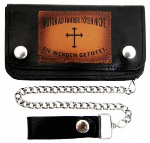 Biker Portemonnaie Mit Kette Motorrad Fahrer Töten Nicht