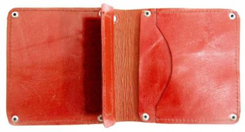 Biker Wallet Red Motorcycle