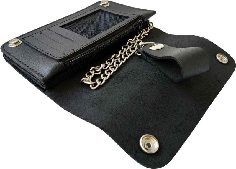 Biker Wallet In Black