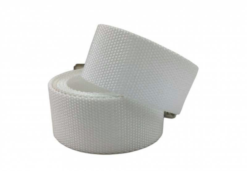 Kids Canvas Belt White