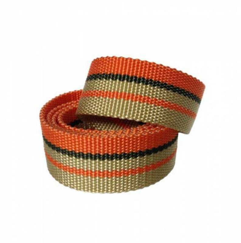 Canvas Kindergürtel Braun & Orange