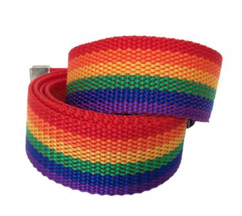 Canvas Kindergürtel Regenbogen