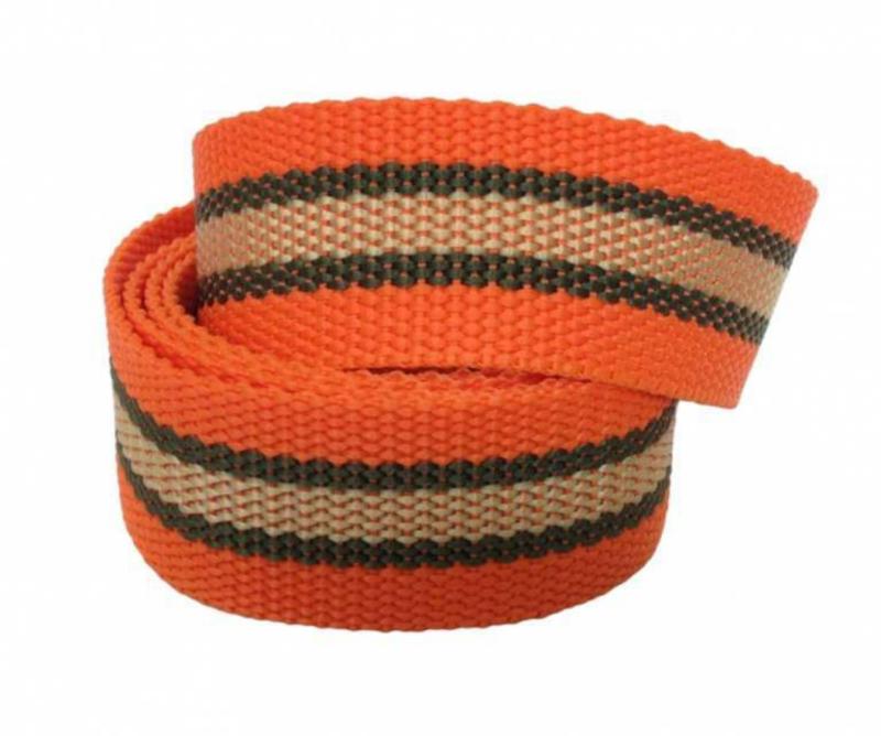 Canvas Kindergürtel Orange & Grün