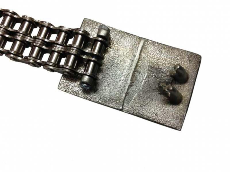 Verchromter 2-reihiger Motorradketten Gürtel