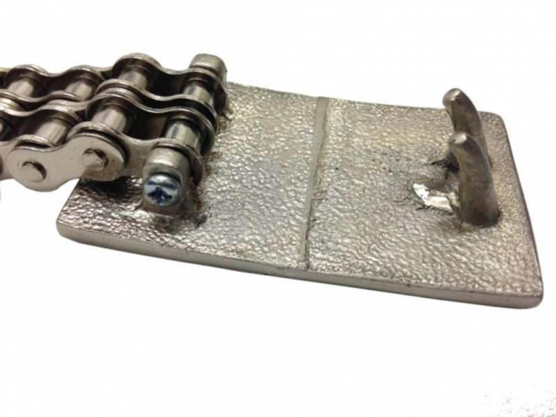 Verchromter 2-reihiger Motorradketten Gürtel