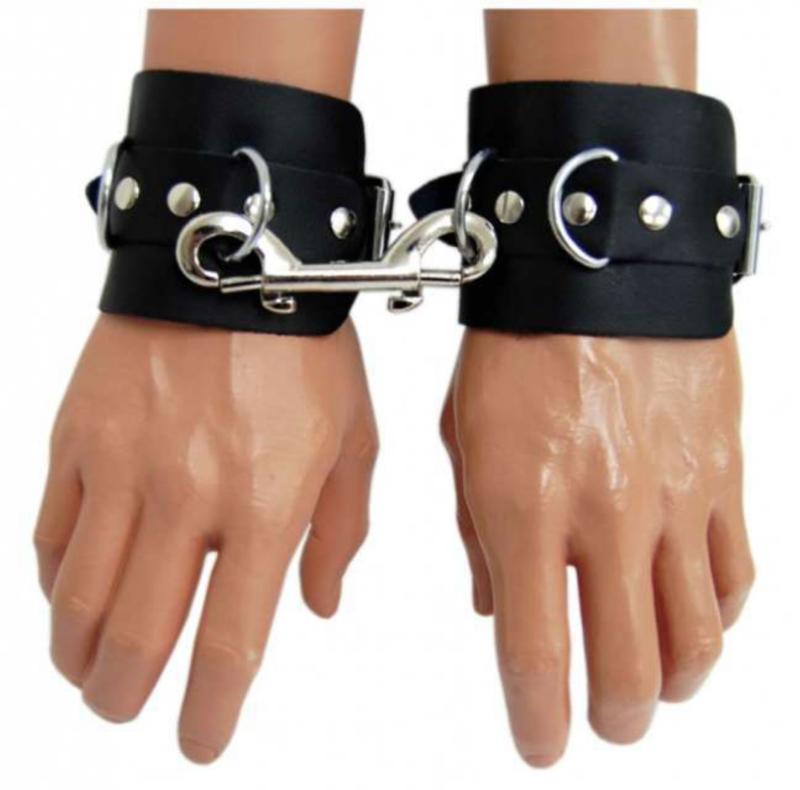 Black Wrist Bondage Set