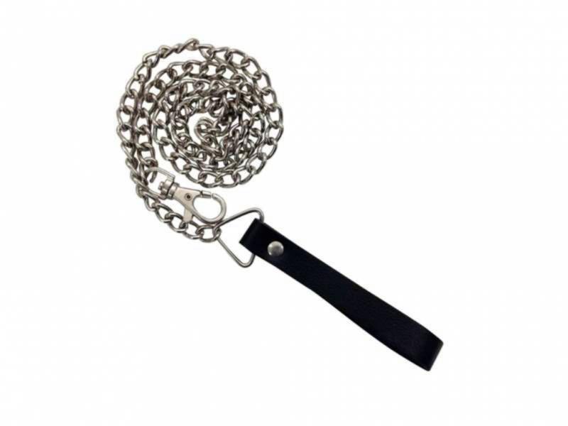Leather Collar With Leash