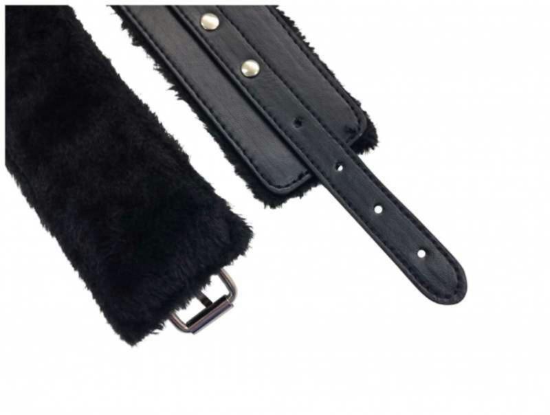 Black Wrist and Ankle Bondage Set