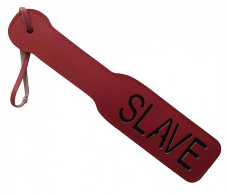 Leder Paddel Peitsche Slave In Rot