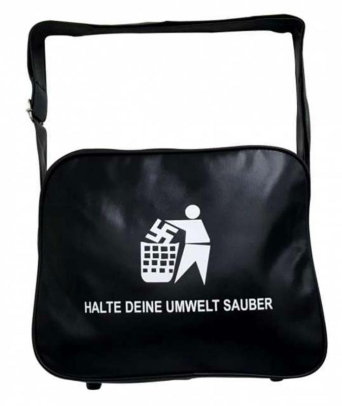 Halt Deine Umwelt Sauber Retro Collegetasche