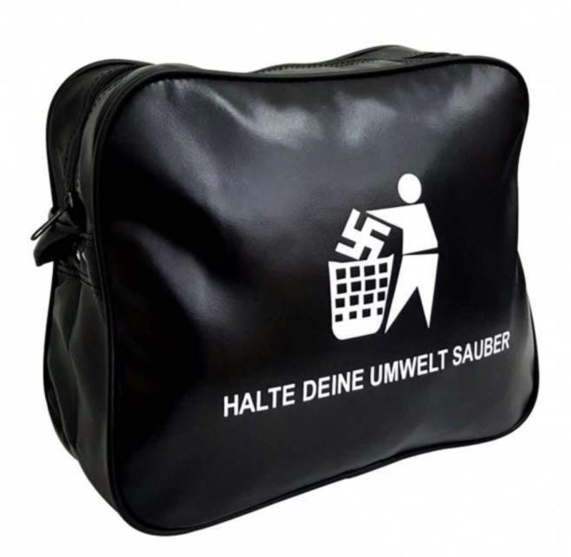 Halt Deine Umwelt Sauber Retro Collegetasche