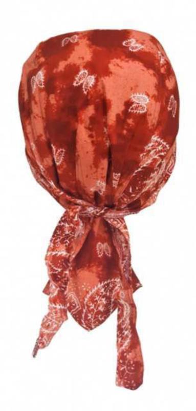 Rocker Bandana Cap Kupferfarbenes Batik Paisley