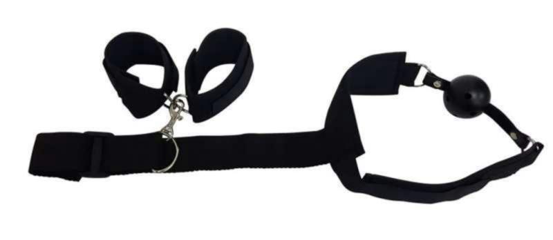 Mouth Gag Set With Handcuffs