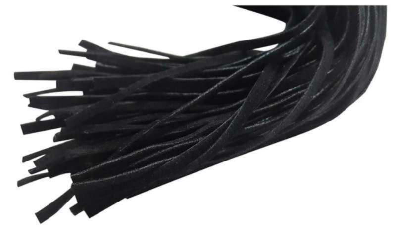 Veloursleder Flogger In Schwarz