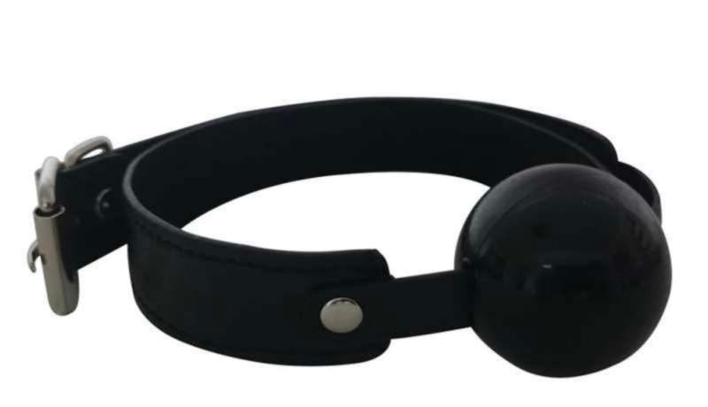 Rubber Mouth Gag Black Ball