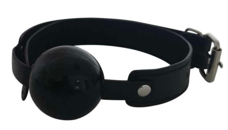 Rubber Mouth Gag Black Ball