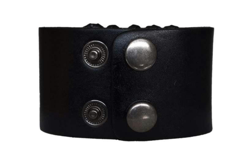 Lederarmband Schwarz Eisernes Kreuz