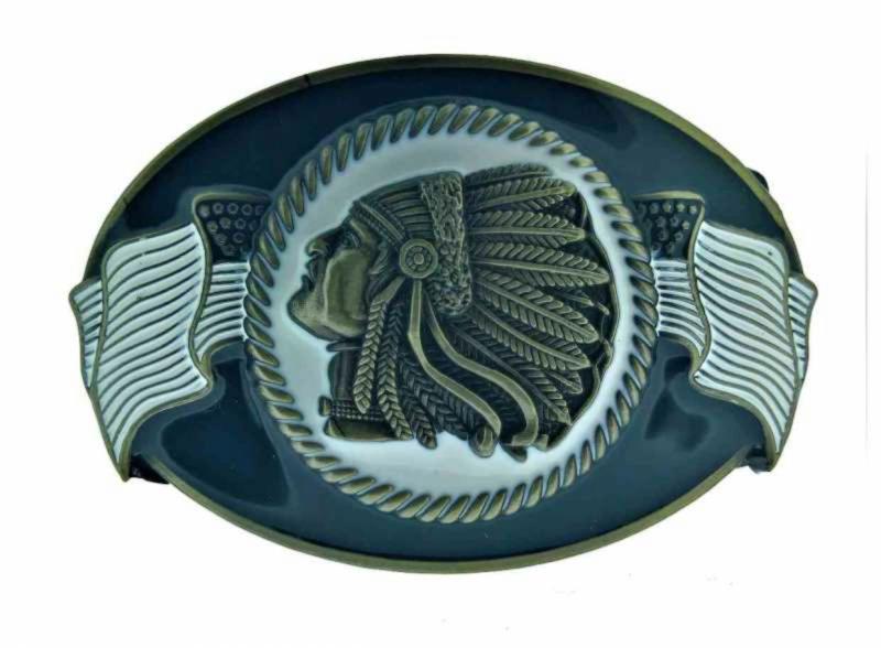 Gürtelschnalle Häuptling Apache USA