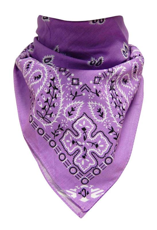 XL Bandana Paisley Pattern Lilac