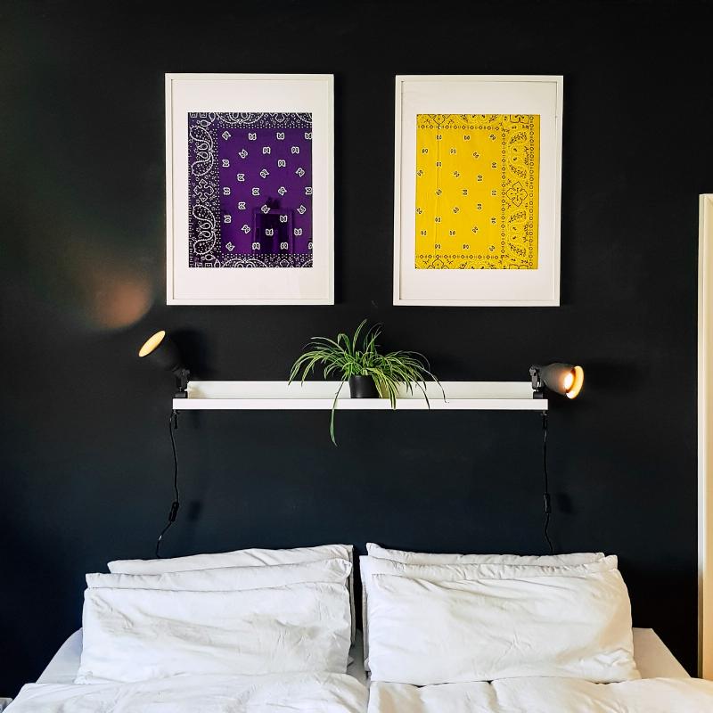 XL Bandana Head Wrap Scarf Paisley Purple