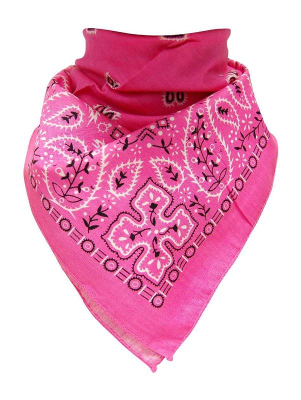 XL Bandana Scarf Paisley Pink