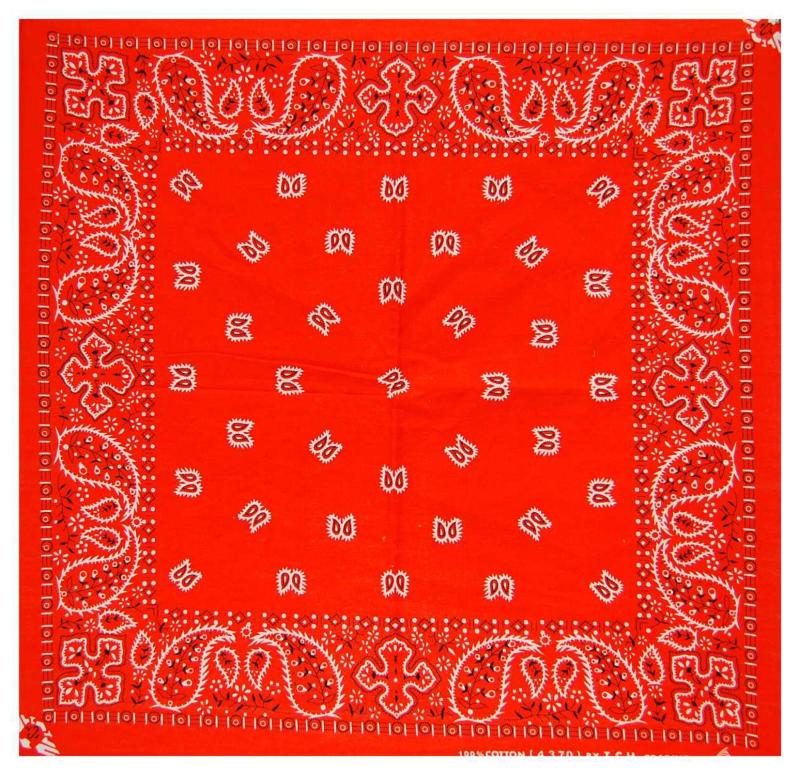 XL Bandana Scarf Paisley Orange