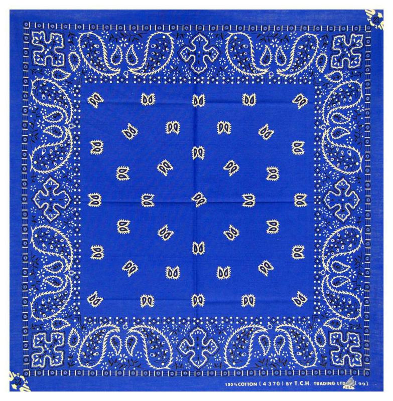Blue XL Bandana
