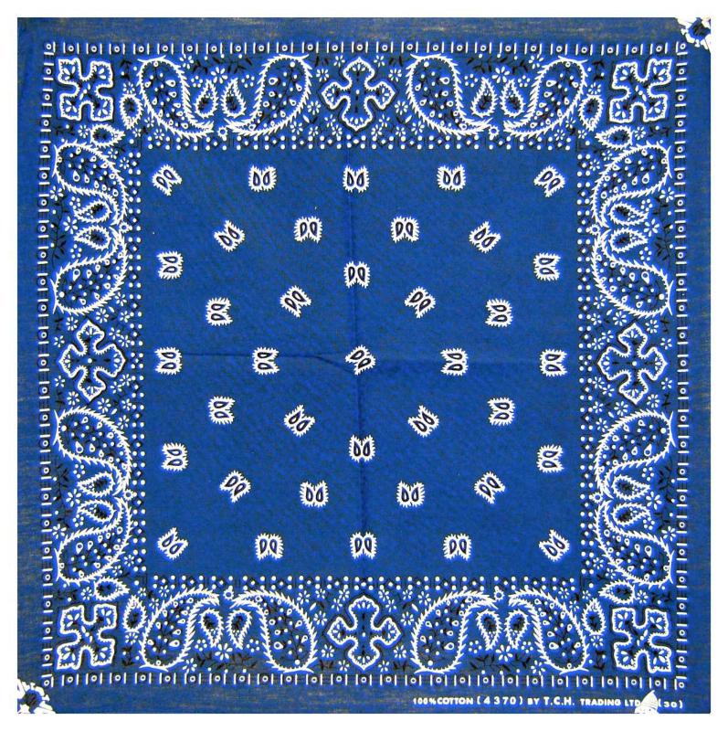 Blue XL Bandana Scarf