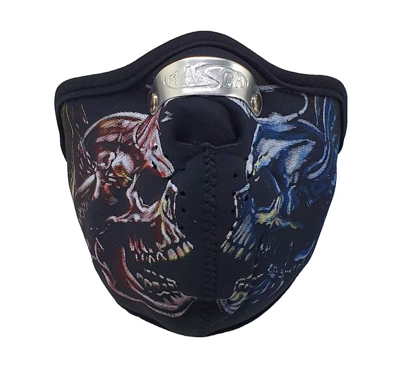 Biker Gesichtsmaske Totenköpfe