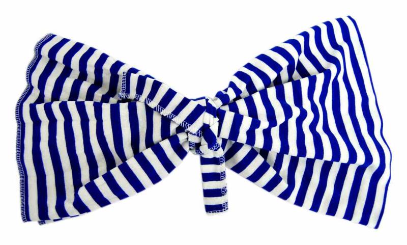 Schlauchtuch Gestreift Blau Weiß