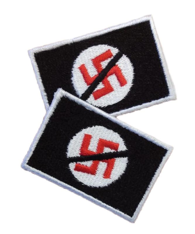 Aufnäher Anti Nazi - 2er Pack