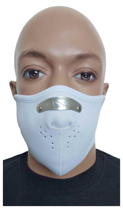 Biker Maske Weiß