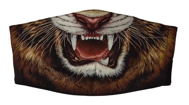 Gesichtsmaske Tiger Gebiss