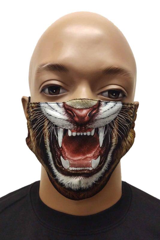 Gesichtsmaske Tiger Gebiss