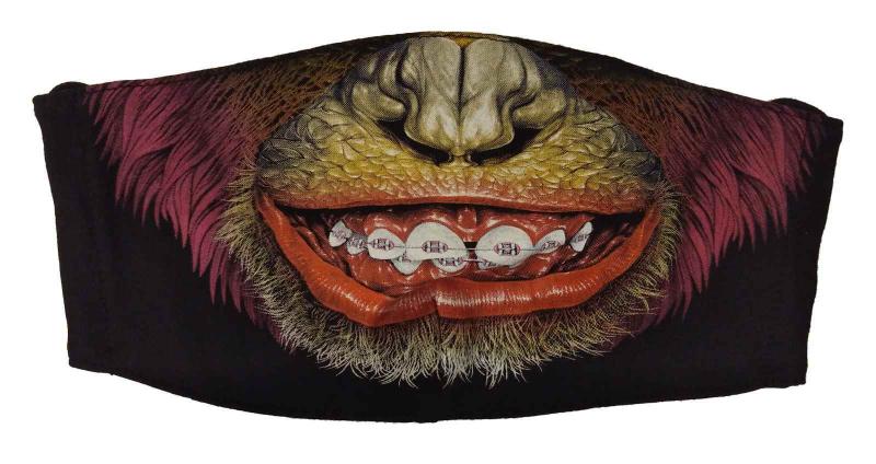 Gesichtsmaske Schimpansen Lippen