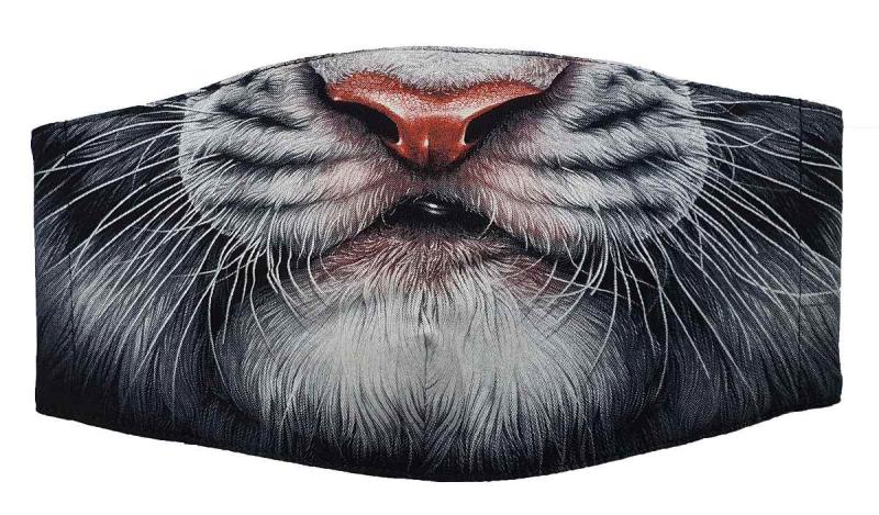 Gesichtsmaske Weißer Tiger