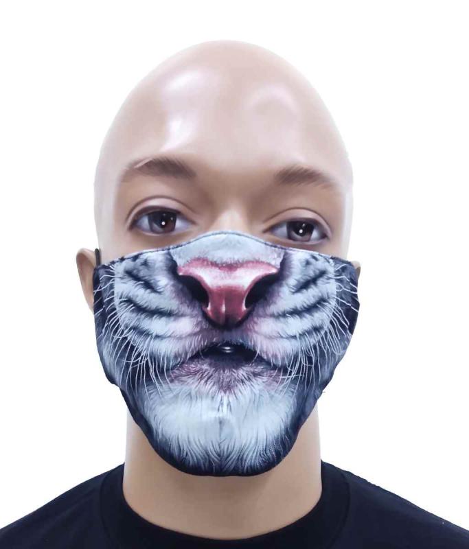 Gesichtsmaske Weißer Tiger